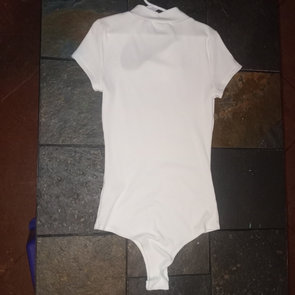 Smoke & Mirror White Bodysuit - Picture 2 of 4